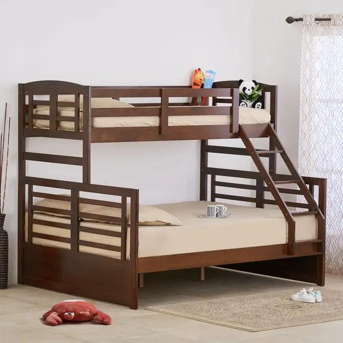 Cadre en bois massif Double lit pour enfants King Size meubles de chambre modernes enfants lit super