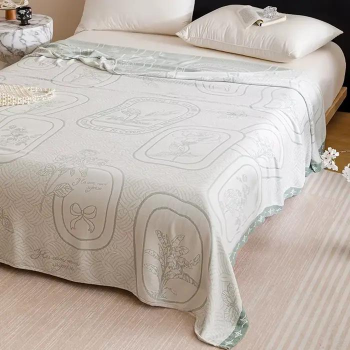 Couverture en Fiber de bambou naturelle, housse de canapé-lit respirante pour la maison et l'extérie
