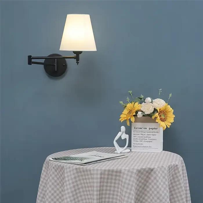 Lampes murales pliantes réglables nordiques bras à bascule rotatif luminaires moderne minimaliste ch