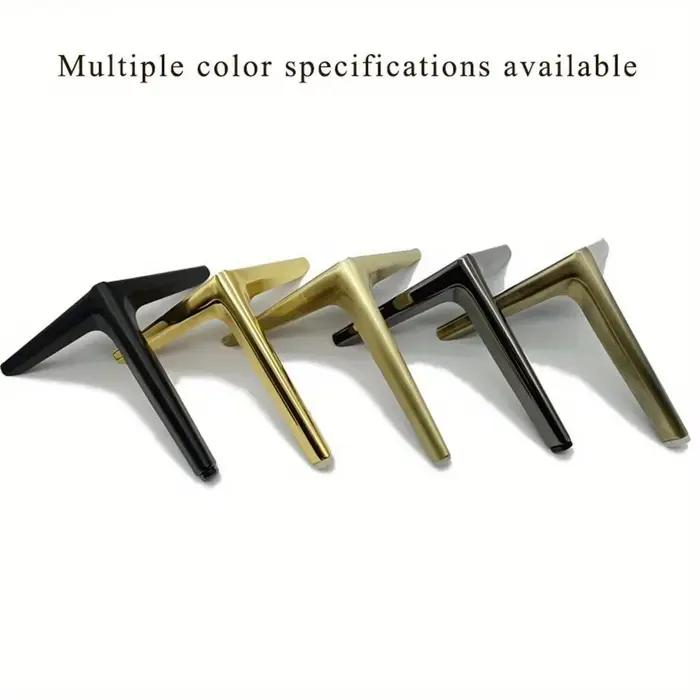 4 pièces pieds de meubles en métal meuble TV lit Table basse jambe noir or argent bureau tabouret ch
