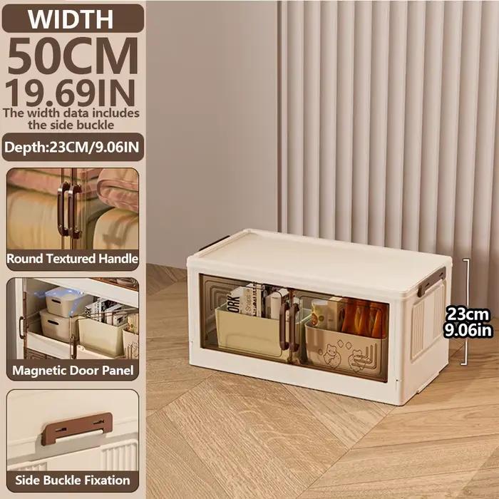 Armoire de rangement pliable multi-tailles, organisateur autoportant pliable avec portes, armoire en
