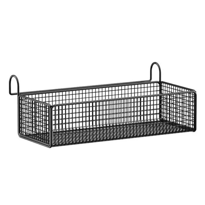 Panier de rangement suspendu pour lit, organisateur en maille à accrocher sur rail de lit, étagère d