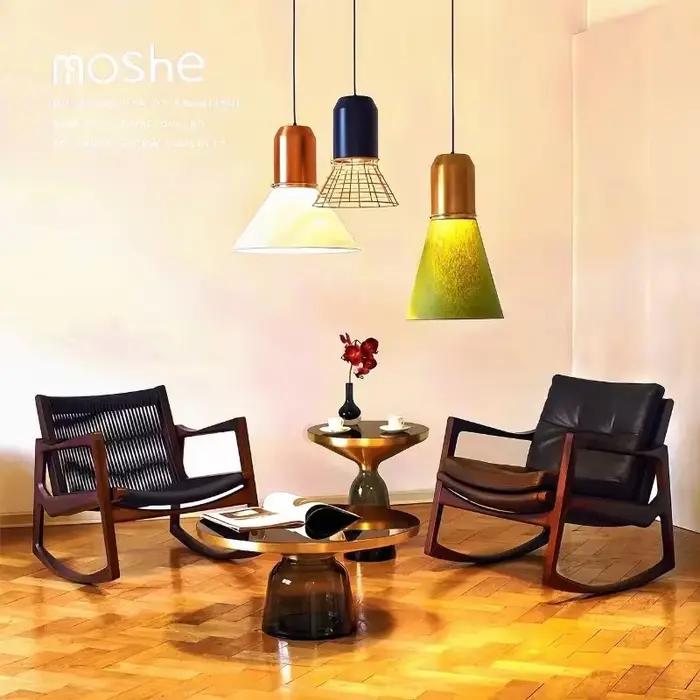 Table de chevet nordique de luxe abordable, table d'appoint de canapé, table basse, verre rond d'int