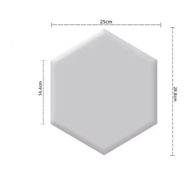 Tête de lit adhésive hexagonale, 1 pièce, panneau mural de décoration de chambre de Style nordique