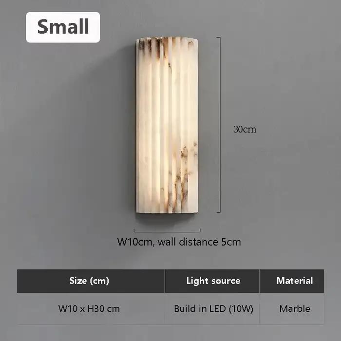Lampe murale en marbre minimaliste moderne, style italien, lampe de chevet, chambre à coucher, desig