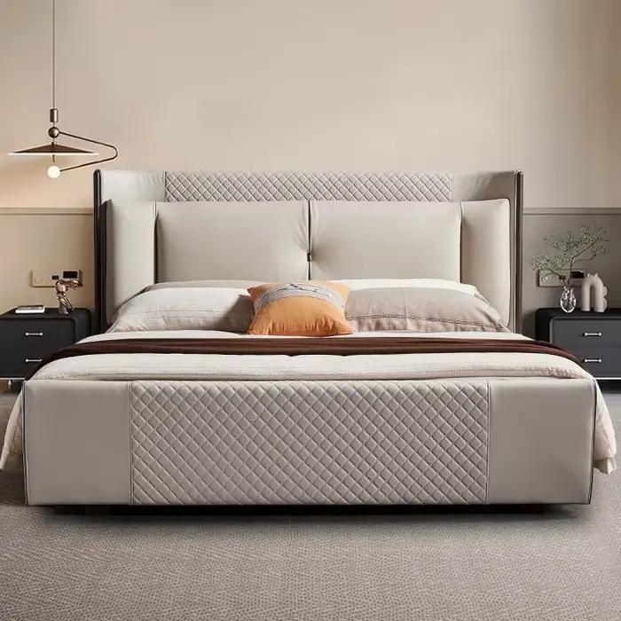 Plate-forme lit de couchage enfants cadre bébé reine lit Double moderne Massage beauté européen Simp