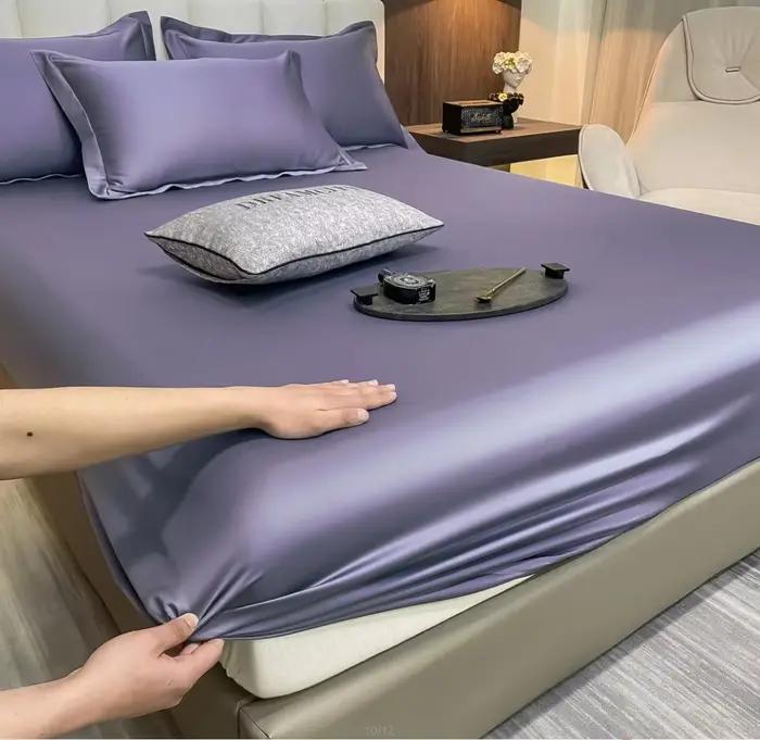 Drap-housse en coton égyptien doux avec élastiques, luxe 400TC, 100% coton, housse de matelas ajusta