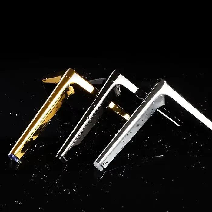 Pieds de Meuble en Métal de 12/15/19/25cm, Support pour Meuble TV, Canapé, Table Basse, HOCabinet, M