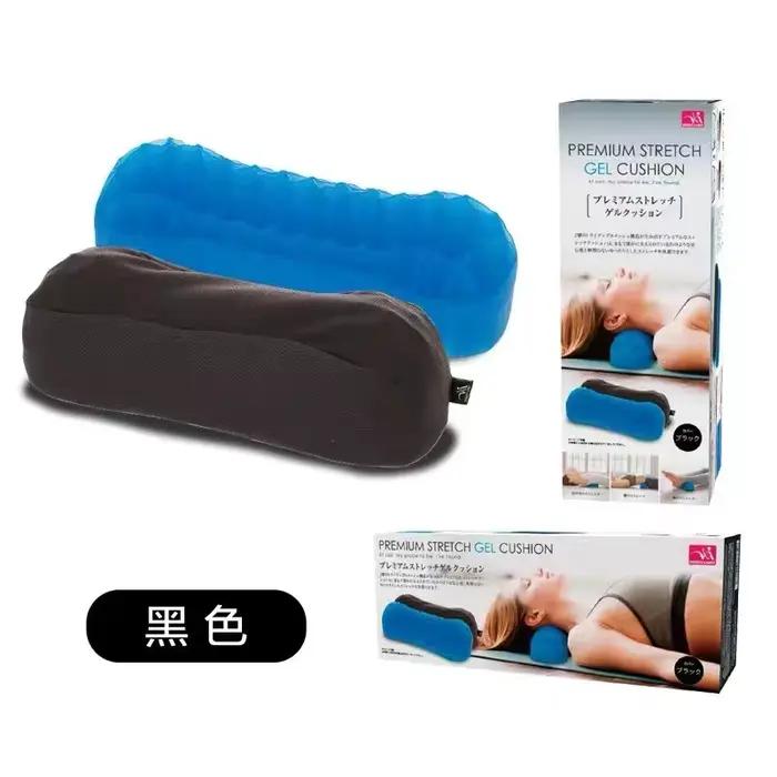 Oreiller en rouleau pour dormir, oreillers de soutien du cou rond avec housse amovible et lavable en