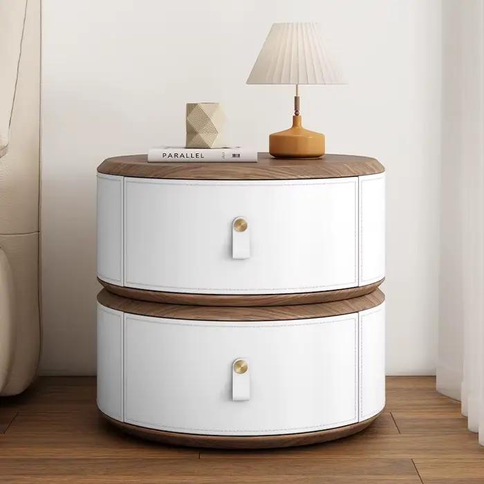 Table De chevet De Style rond, Design esthétique, moderne, gain De place, meubles De chambre à couch