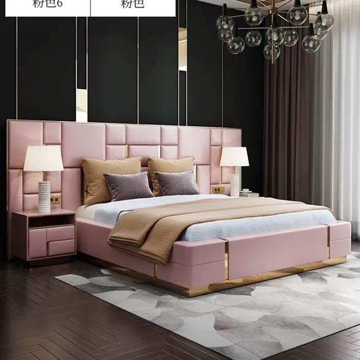 CH8831 Plus ensemble de chambre à coucher de haute qualité ensemble de lit ottoman de luxe moderne l