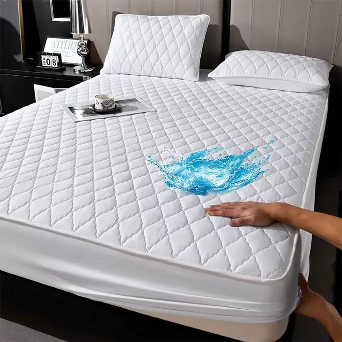 Housse de matelas douce, luxueuse et de haute qualité, respirante et fraîche, résistante aux liquide
