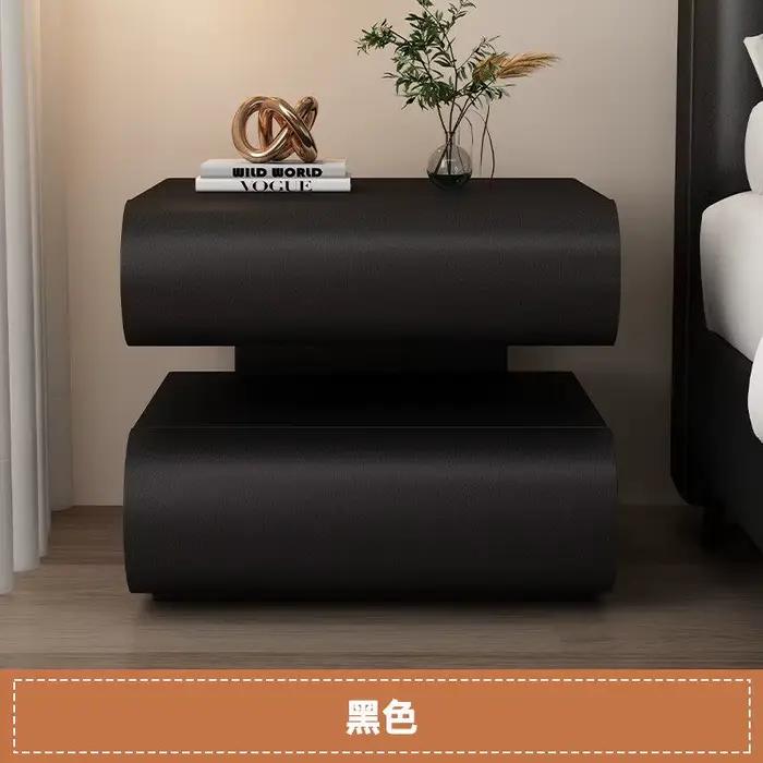 Nouvelle table de chevet haut de gamme 2026 avec tiroirs, design nordique, pour chambre d'hôtel et c