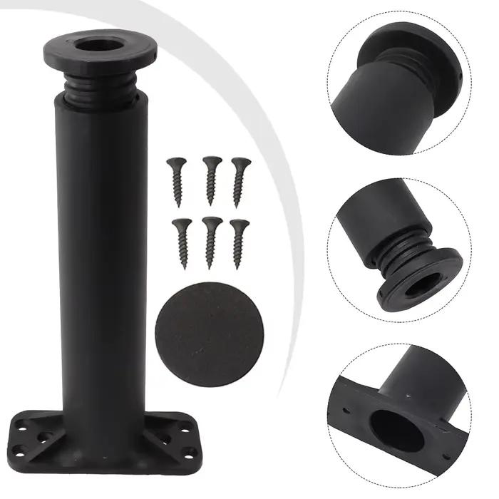 Pied de Support de poutre de lit télescopique réglable, 1 pièce, pied de meuble en plastique et acie