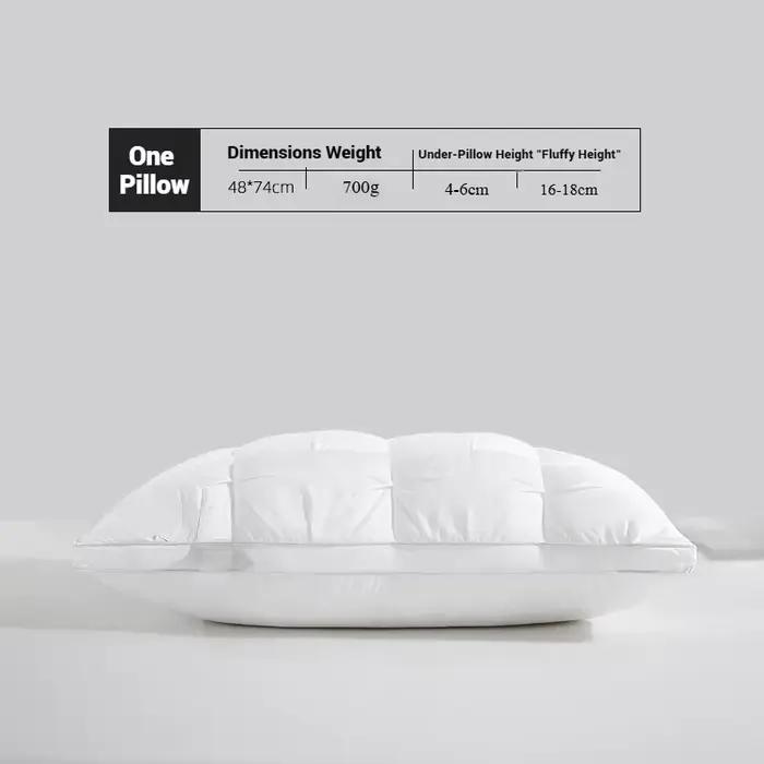 Oreillers confortables pour dormir, oreiller d'hôtel 5 étoiles, tridimensionnel, doux, délavé bilaté