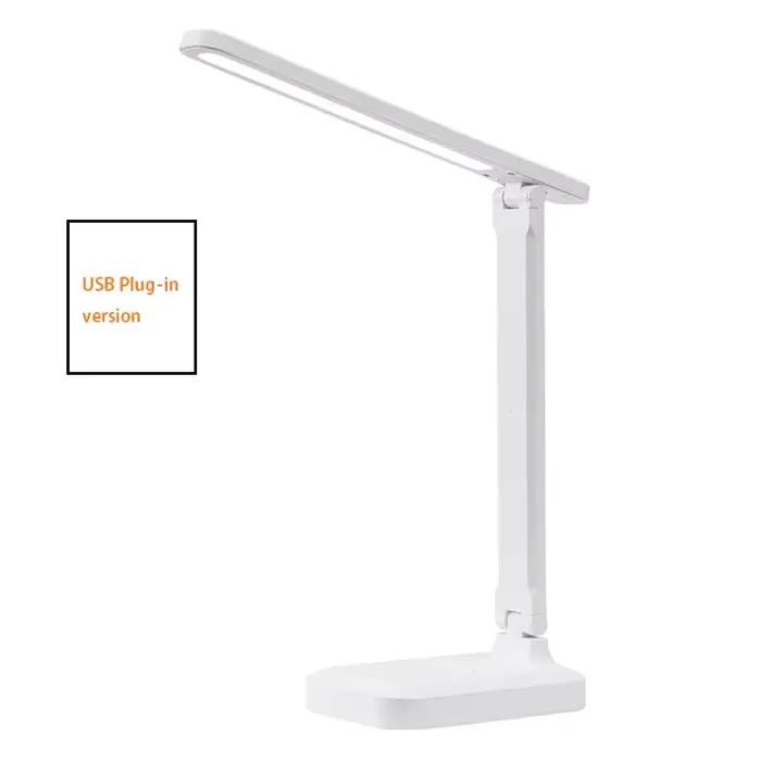 Lampe de bureau pliable LED avec 3 commandes tactiles à gradation continue, lampe de lecture pour so