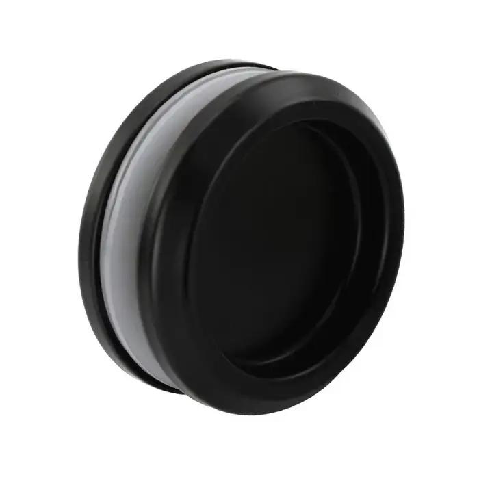 Poignée de porte marketnoire en alliage d'aluminium, poignée de porte en verre ronde, bouton d'armoi