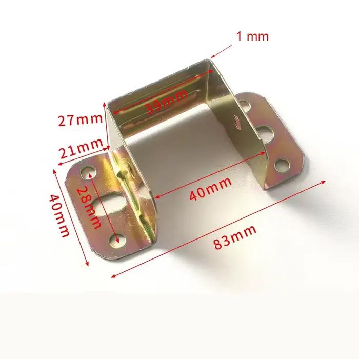Supports de poutre de lit en métal durables, 20 pièces, épaissis pour une fixation stable des meuble