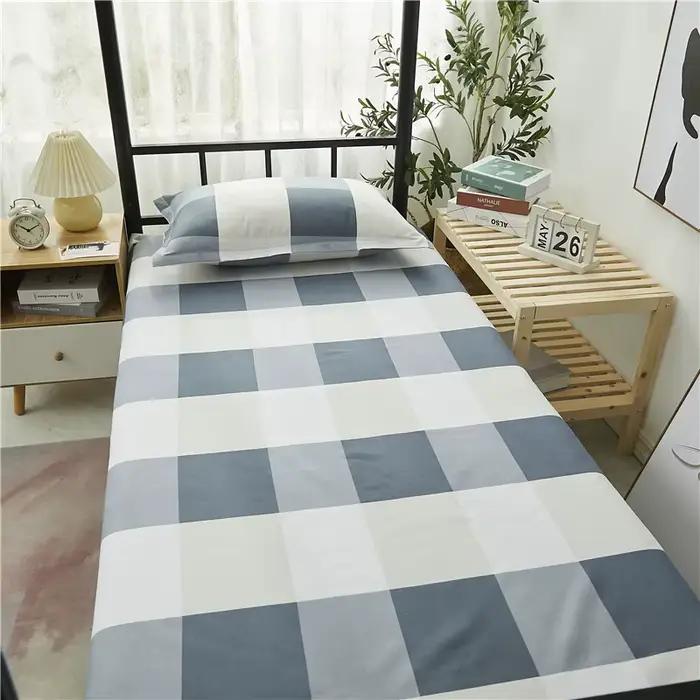 Drap de lit imprimé 120 polyester, draps plats, linge de lit, couvre-lit simple, textile de maison m