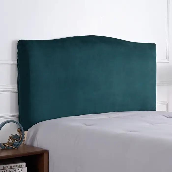 Housse de tête de lit en flanelle Fine, haute élasticité, anti-poussière, Protection arrière