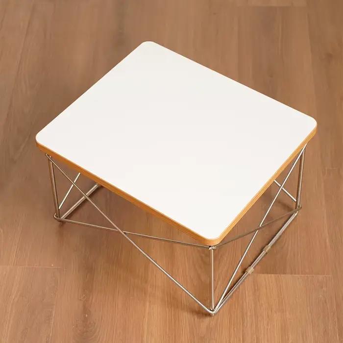 Table d'appoint de canapé nordique en bois, table carrée simple et moderne, meubles minimalistes bla