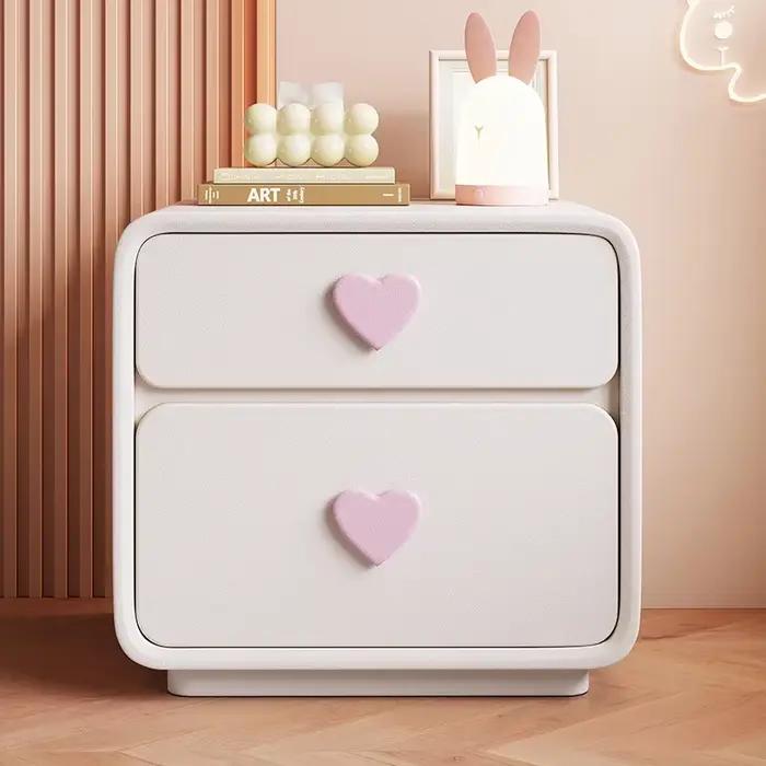 Esthétique mignon chevet rangement fille luxe Kawaii Table De chevet Simple à la mode moderne Cajone
