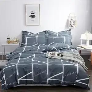 Housses de couette simples et doubles, confortables, adaptées en coton, légères, à la mode, sac de l