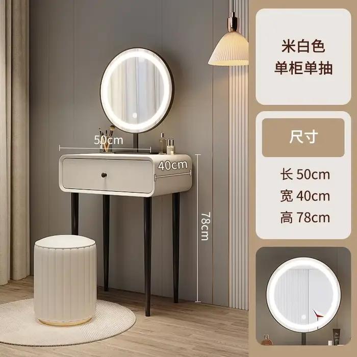 Organisateur noir coiffeuse miroir fleur tiroir maquillage coiffeuse cosmétique beauté Toaletka Dla 
