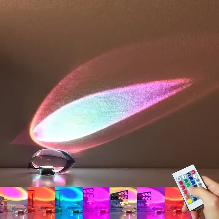 Lampe de chevet en cristal Eye of the Sky, lampe de table LED, budgétaire créatif, veilleuse pour ch