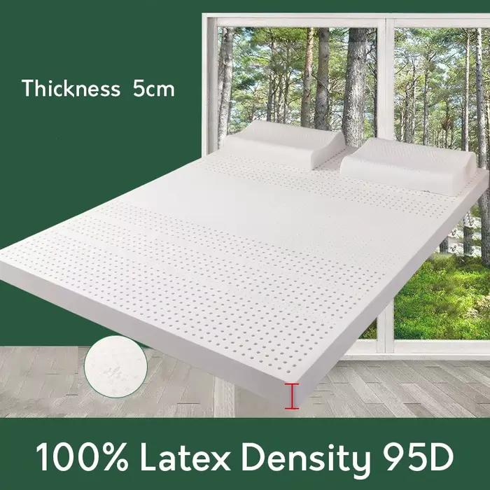 Matelas en Latex naturel 100% thaïlandais, 10cm, tapis en latex naturel, coussin doux en caoutchouc,