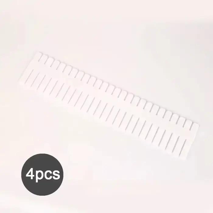 Diviseurs de tiroirs multifonctionnels réglables en plastique pour armoires de rangement domestiques
