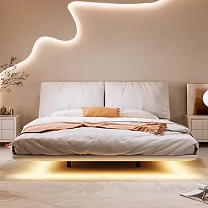 Lit confortable à la mode, Design minimaliste, haute qualité, livraison gratuite, lit relaxant, camé
