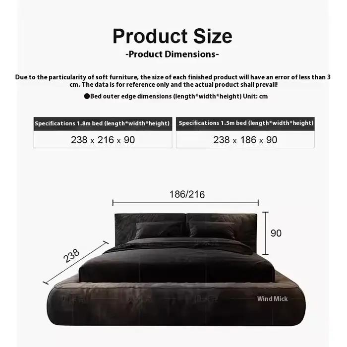 Lits modernes et uniques sous rangement, tables de nuit, cadres de lit Queen Size, tête de lit de lu