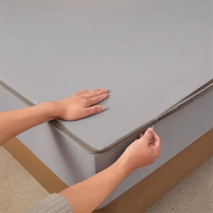 Protège-matelas imperméable à fermeture éclair 6 faces anti-punaises de lit, hypoallergénique, silen