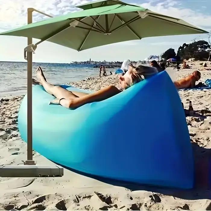Canapé-lit gonflable d'extérieur LUSQI, matelas de camping à gonflage rapide pour la sieste à la pla
