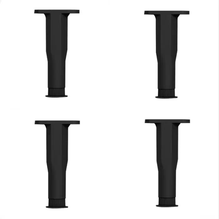 Paquet de 4 pieds de Support de lit réglables, plage de hauteur de 5.9 à 11 pouces, convient King & 