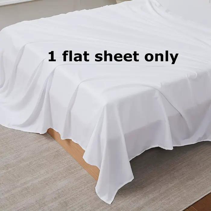 Draps de lit 1 pièce, blanc pur, pour hôtel, simple et double, usage domestique