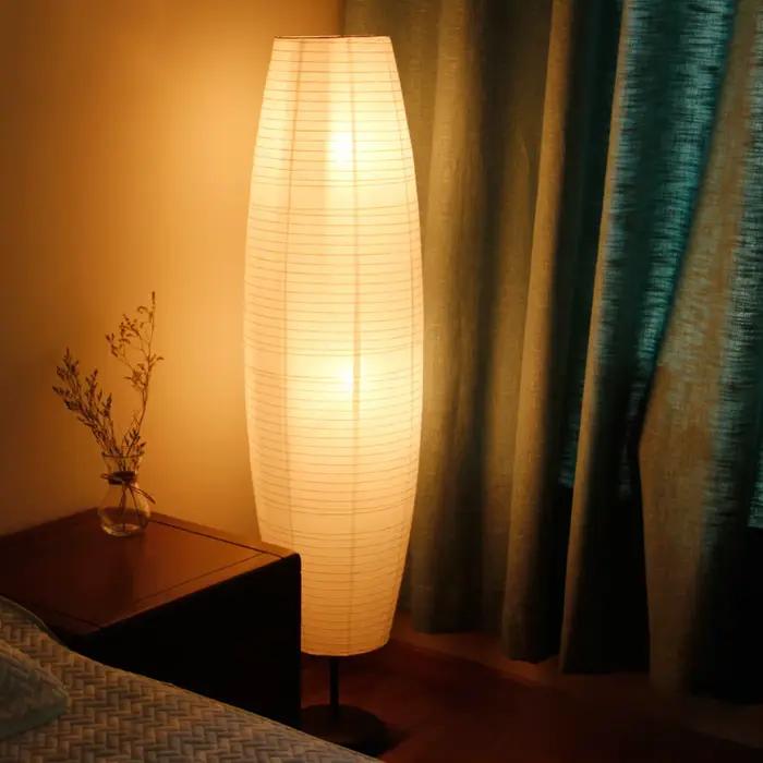 Abat-jour en papier de chevet, abat-jour d'angle sur pied, couverture de lampadaire, abat-jour décor