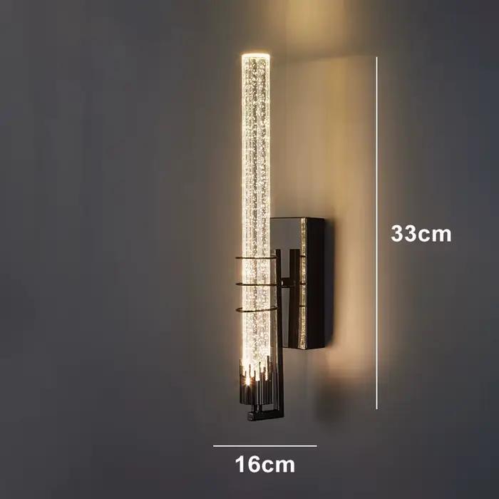 Lampes murales modernes en cristal à bulles, éclairage intérieur pour salon, chambre à coucher, bure