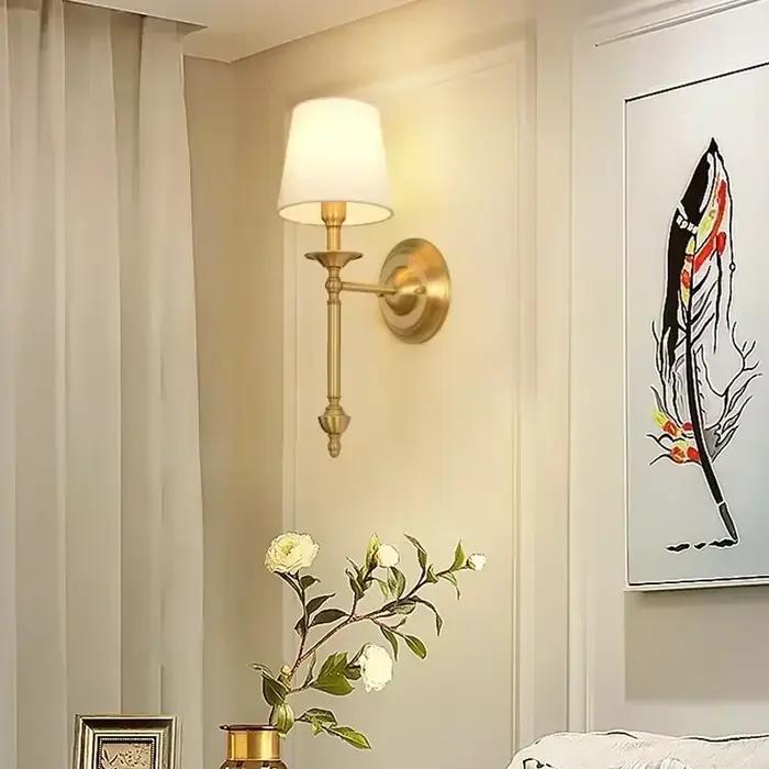 Applique Murale Américaine Simple pour Chambre à Coucher, Lampe de oral et, Miroir Avant, Salon, Vil