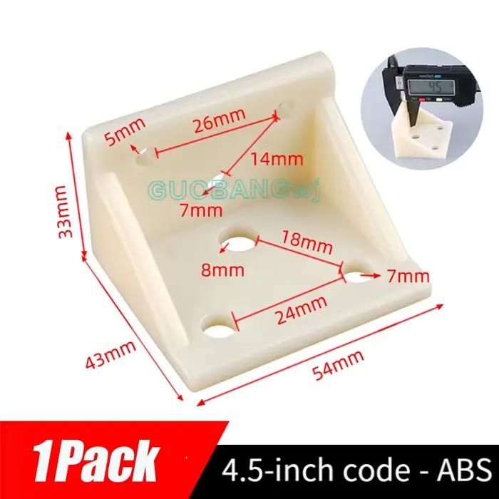 Support d'angle en plastique renforcé pour lit, quincaillerie de meubles de Support à Angle droit, S