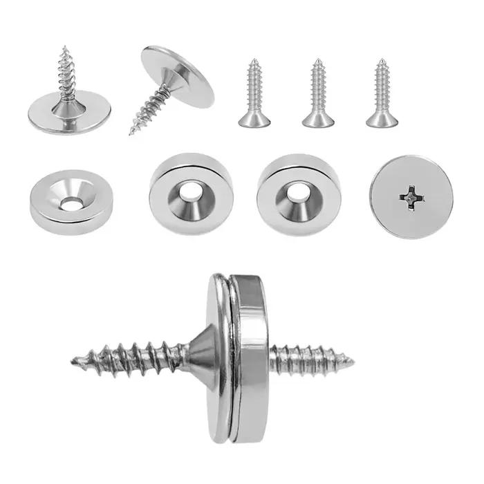 Loquet magnétique pour armoire et porte, fermeture par aspiration, perle métallique anti-pare-chocs,