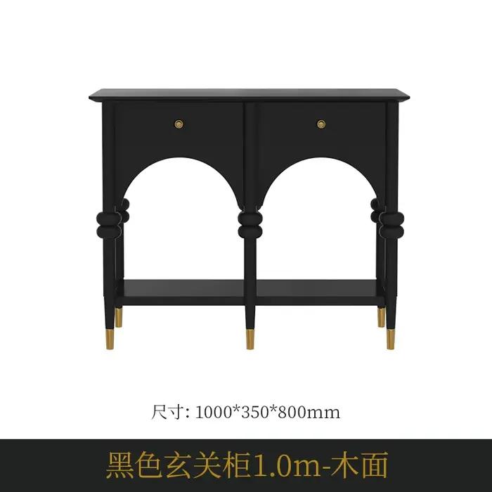 Armoire de style rétro français pour entrée et salon, meuble de rangement d'entrée, armoire de style