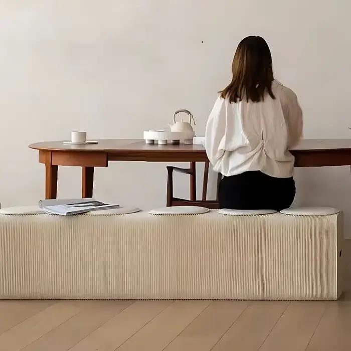 Tabouret pliant escamotable de papier de banc, tabouret paresseux télescopique de sofa, tabouret bas