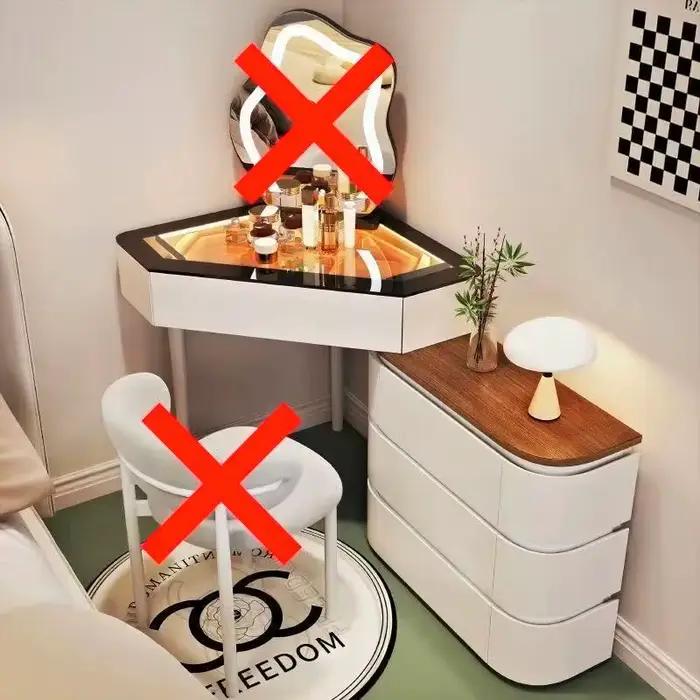Commode pour petit appartement, chambre à coucher, coffre de rangement moderne et Simple, Table de m