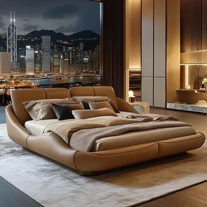 Tête De lit King Size élégante, Design européen De luxe, crée une chambre à coucher moderne et confo