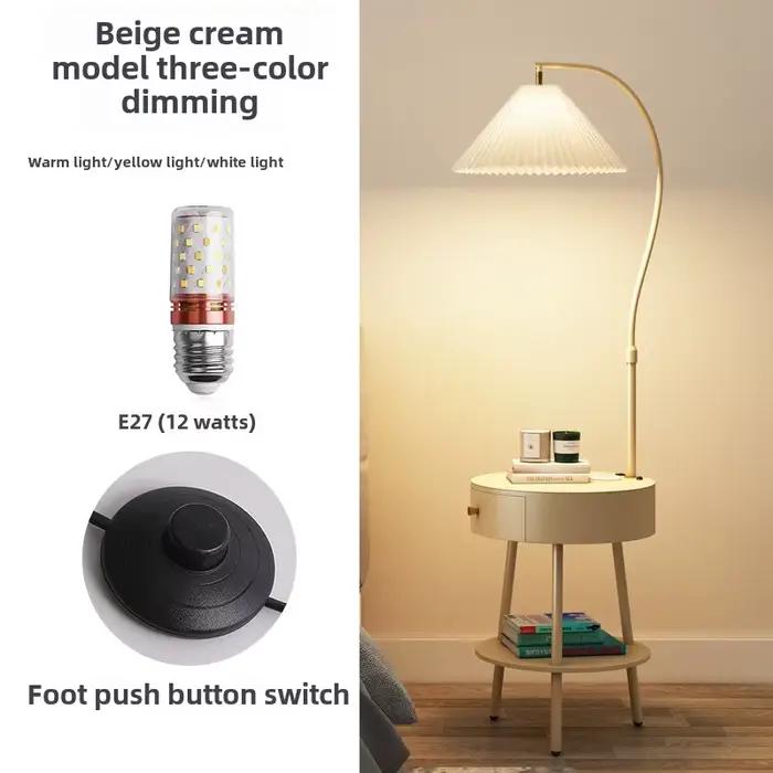 Nachttisch-Tables de chevet italiennes minimalistes avec chargeur sans fil, petites tables de chevet