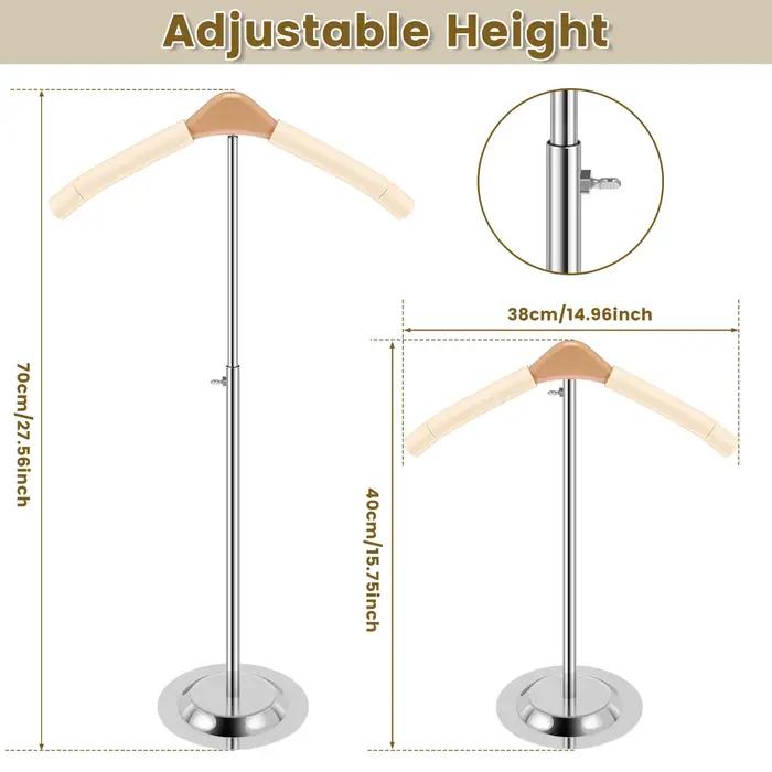 Porte-Vêtements Réglables et Multifonctionnel T1 de 40 à 70cm, Cintre de Maison et de Chambre à Couc