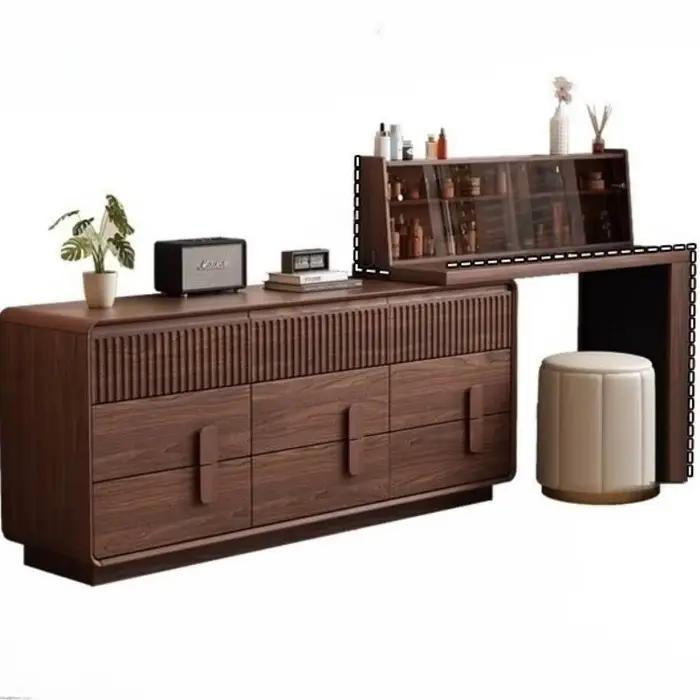 Coiffeuse de chambre moderne et vintage de luxe avec tiroir, sans miroir, pour petite pièce