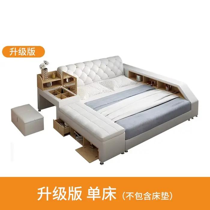 Lit de luxe pour adolescentes, style japonais moderne, double, parfait pour une chambre à coucher te